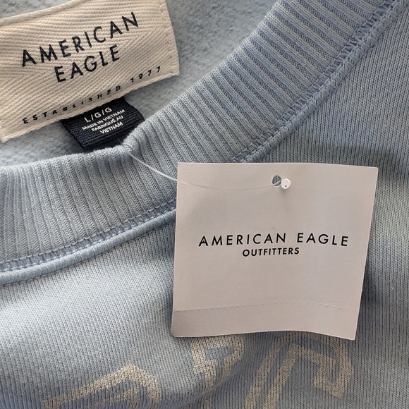 American Eagle Outfitters Soft Brushed Fleece Sweatshirt Size Large Nwt ❤️ - Picture 6 of 7